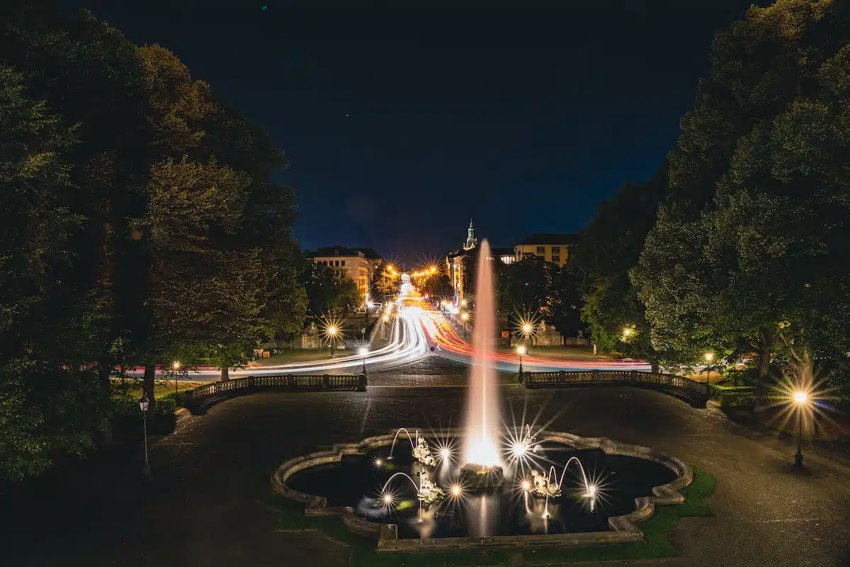 jardin illuminé