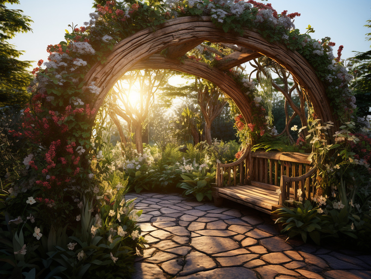 DIY jardin fabriquer une arche de jardin en bois Expert Jardin